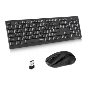 Teclado de ordenador silencioso de tamaño completo, Combo de ratón y teclado inalámbrico de 2,4G con reposamanos y 3 niveles de DPI ajustables - Product Image 2