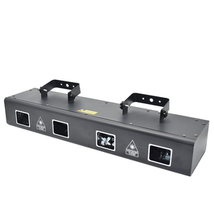 Disko lazer ışıkları 4 Lens RGB LED sahne parti ışığı DMX ses kontrol işın etkisi aydınlatma dans kat kulübü için - Product Image 6