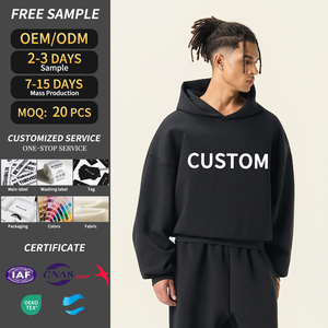 Hoodie Các Nhà Sản Xuất Đồng Bằng Áo Yếu Tố Cần Thiết Tùy Chỉnh Thêu Logo Quá Khổ Trống Thời Trang Phố Người Đàn Ông Của Hoodies & Áo Nỉ - Product Image 2
