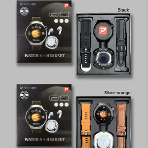 <span class=keywords><strong>2025</strong></span> New D21 Thông Minh Đồng Hồ Thiết Lập Dây Đeo Bằng Da Hộp Quà Tặng Dây Đeo Đôi Không Thấm Nước Vòng Thông Minh Đồng Hồ Với Earbuds Cho Nam Giới - Product Image 3