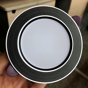 สปอตไลท์ติดเพดาน LED5-10cm 7.5แบบรูเปิดสามสีโคมไฟฝังท้องฟ้าห้องนั่งเล่นไฟดาวน์ไลท์ยุโรป