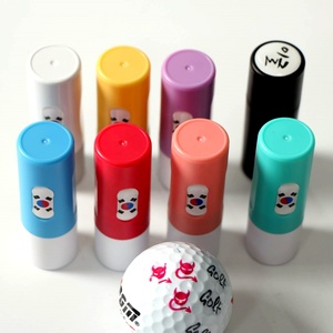 Özelleştirilebilir çok renkleri plastik kabuk Golf topu Stamper yuvarlak Dia.11mm - Product Image 6