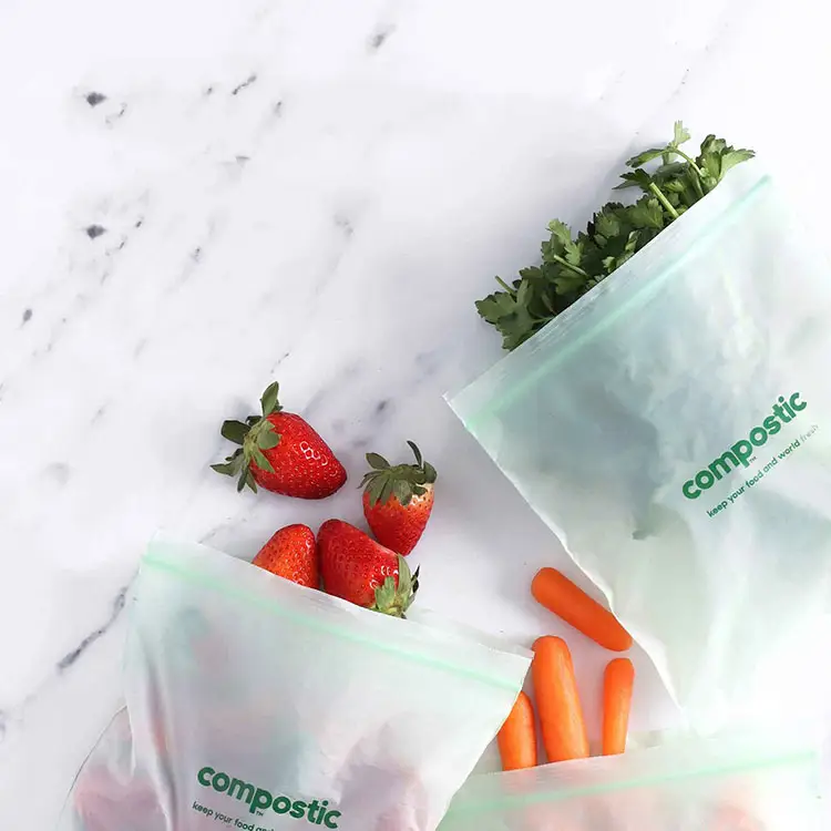 Soaraway-Bolsa de embalaje de almacenamiento de alimentos, cierre hermético reutilizable, con logotipo personalizado