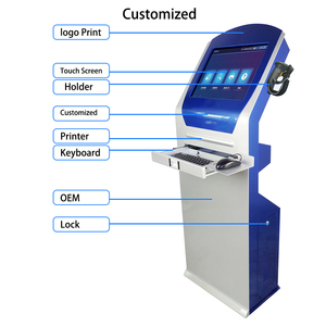 Máquina de investigación de 19 pulgadas, terminal de autoservicio, soporte de verificación de identificación, máquina de reconocimiento facial, impresora, cámara, escáner de código QR - Product Image 3