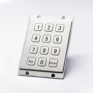 3x4 Pinpad Industrial Metal Keypad with Flat <strong>Keys</strong> for Access Control Security Systems Parking Meter Self-Service Terminals - Product Image 2