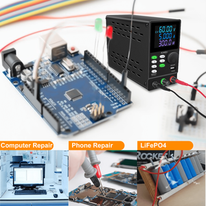 Simpatica potenza SPPS605D interfaccia USB 10W laboratorio DC alimentatore 60V 5A 300W con funzione di memoria precisione Encode manopola - Product Image 4