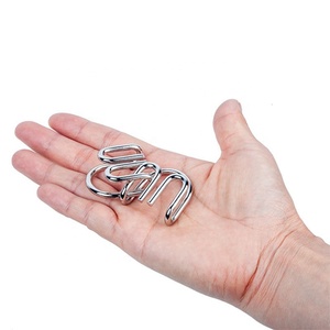 Grosir Puzzle cincin solusi logam spring Brain screeners Link Unlock wire forming untuk anak-anak - Product Image 1