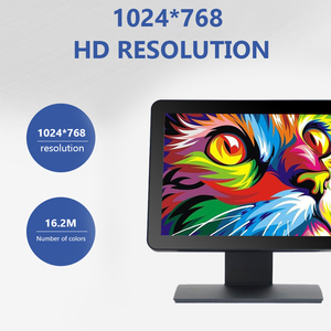 Raspberry Pi Resistiver oder kapazitiver Touchscreen-Monitor 15 Zoll 1024*768 POS-LCD-Monitor mit USB oder RS232 - Product Image 3