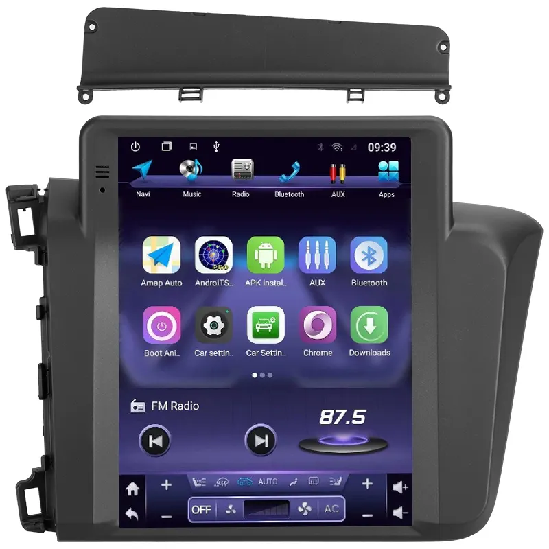 Reproductor de DVD estéreo para coche Honda Civic 9 FB FD, reproductor de audio y vídeo con android, para Honda Civic 9 FB FD 2011 - 2015