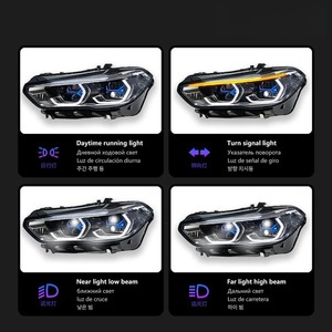 X5 G05 Upgrade Headlight for BMW 2019-2023 G05 G18 <strong>LED</strong> Head Lamp DRL Projector Lens Plug and Play Front Light Modified Laser AFS - Product Image 4