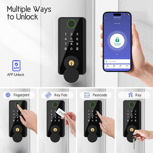 TUYA akıllı sürgülü kilit için Ble ağ uyumlu anahtarsız giriş için ahşap çelik cam alüminyum güvenli kilit - Product Image 2