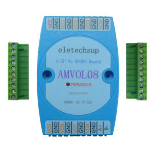 8 Channel <strong>Analog</strong> <strong>Output</strong> 0-10V 0-5V AO <strong>Module</strong> RS485 Modbus RTU to Voltage PLC Remote IO Expansion Board