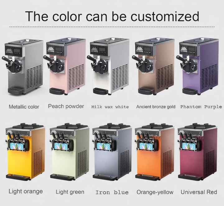 Easy-to-Operate Automatic Soft Serve Ice Cream Machine for Water Yogurt Fruit Milk Ice Cream Powder 220V