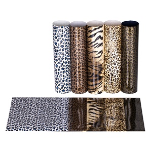Renlitong pu Leopard Printヒートプリントとカットアイアンオンビニール最高のアイアンオンビニール - Product Image 1