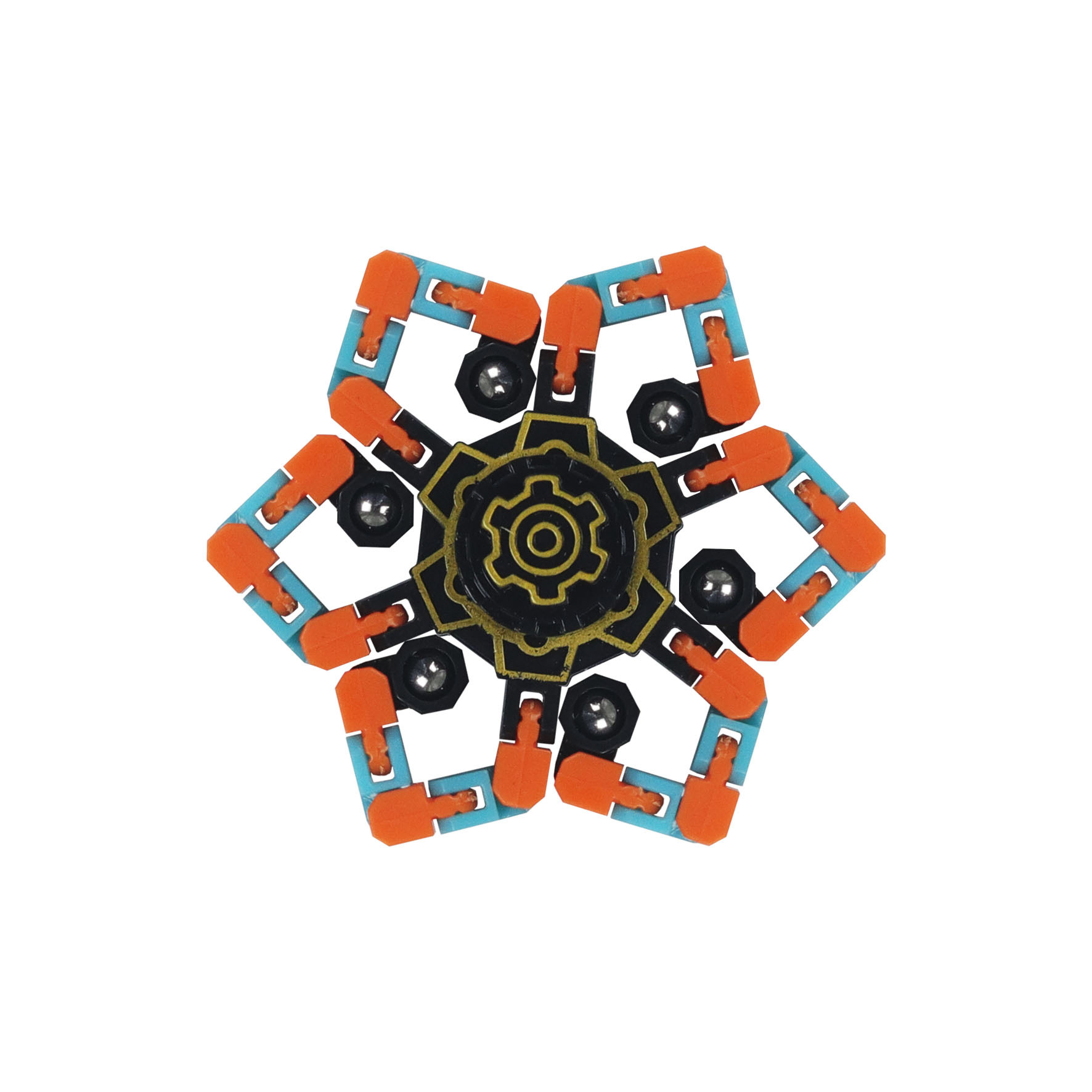 Brillent dans le bleu orange foncé