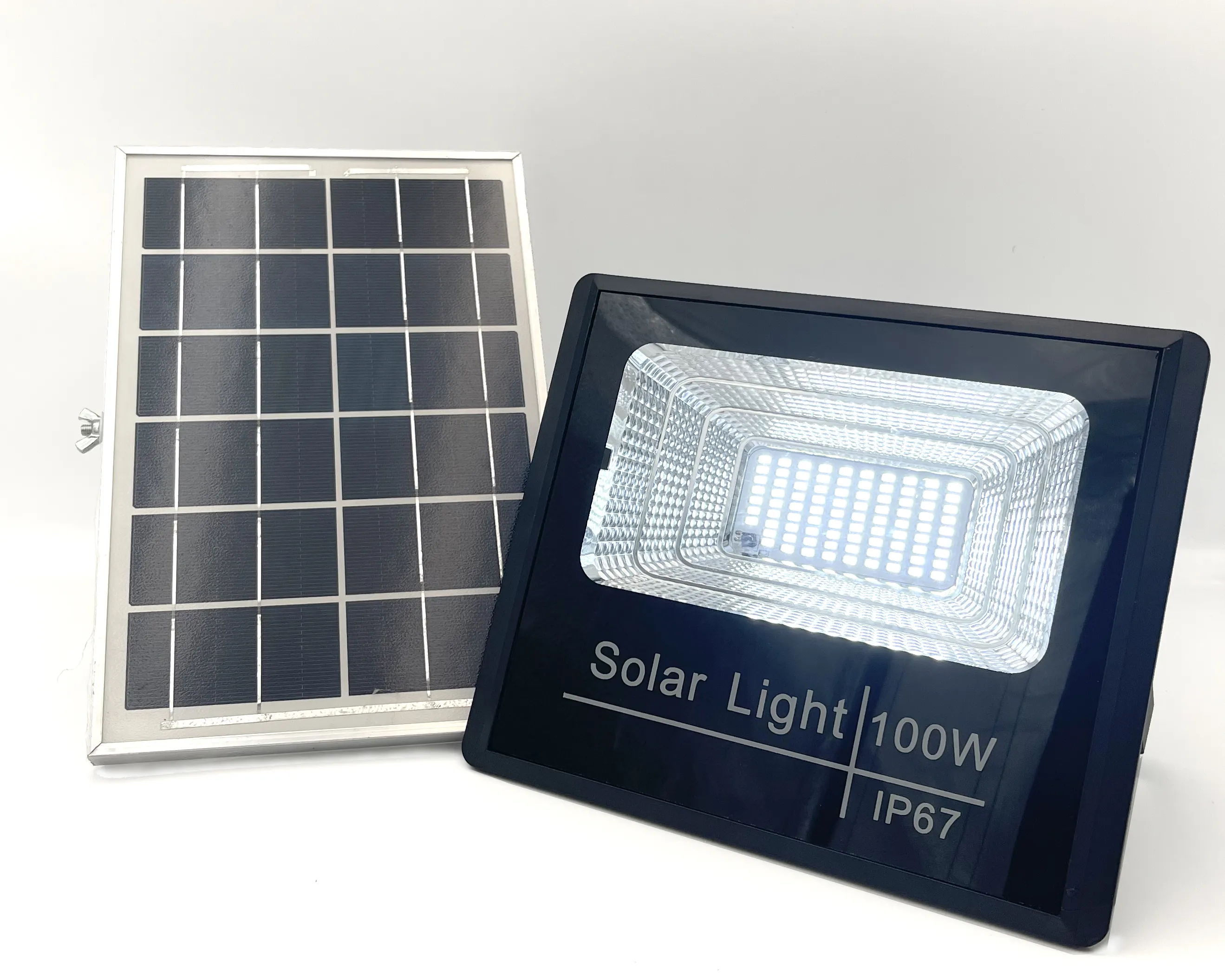 सौर ऊर्जा से सबसे शक्तिशाली 100w 6500k ip67 गार्डन 90 एब्स सोलेयर्स ने फ्लडलाइट आईप 67 सौर ऊर्जा के लिए एलईडी लाइट आईप 67 सौर ऊर्जा का नेतृत्व किया
