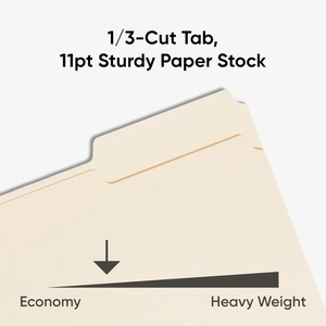 Tùy Chỉnh Thư Vị Trí Kích Thước Làm Đầy Thư Mục Giấy Bền 1/3 Cắt Tab Màu Manilla Tập Tin Thư Mục Cho Tài LIỆU Tập Tin Giấy - Product Image 3