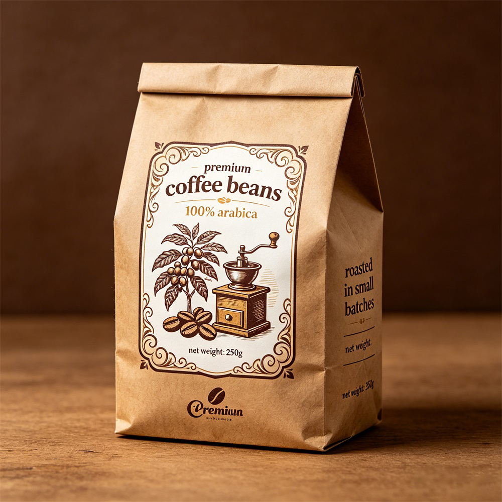 Bolsas de café con cierre de alambre