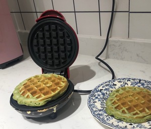 Electric Mini Waffle Maker Dual Sided Cooking Paninis Hash <strong>Browns</strong> <strong>Gift</strong> Set - Product Image 1