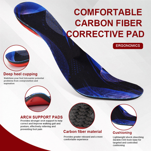Koolstofvezel Inlegzolen Badminton Steunboog Springt Hoger Voetbal Foot Bescherming Schok Absorptie Orthope Inlegzolen - Product Image 3