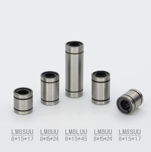 LM8UU型方形线性滑轨托架，带轴承块和固定环，用于自动化机器和设备 - Product Image 3