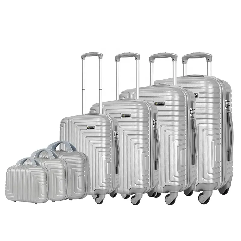 Toptan yeni hardside bagaj setleri valiz de voyage 3 adet valiz çanta arabası seyahat ABS bavul