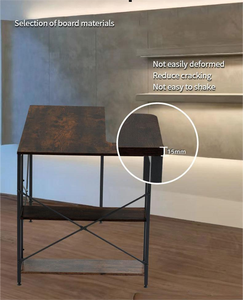 Moderno hogar muebles de oficina ejecutiva ergonómica mesa escritorio para oficina simple gran mesa de la computadora Escritorio de oficina con estantería - Product Image 2