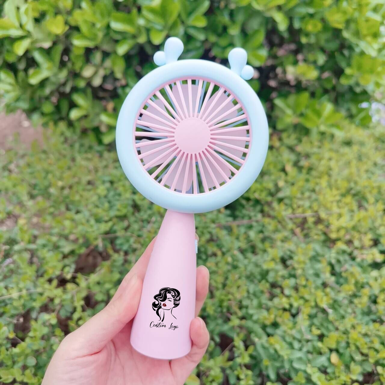 mini ventilateur rose