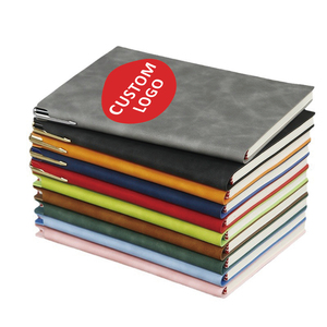 Customizable Logo Small Batch Business <strong>Notebook</strong> Soft Leather Composition Book With Thickened Fabric Cover Office Conference Use - Product Image 1
