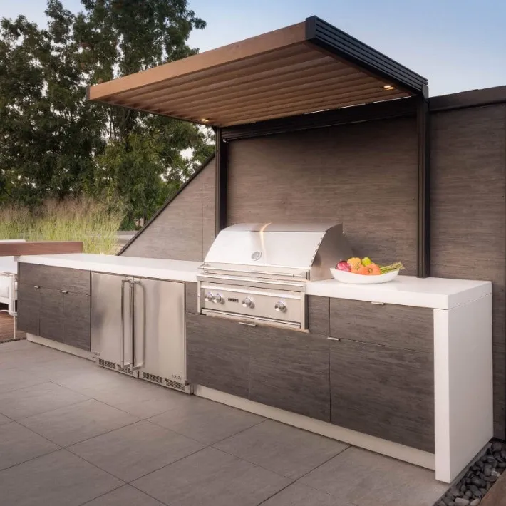 Disegni di lusso di alta qualità bbq grill garden outdoor camping kitchen armadio da cucina modulare per esterni in acciaio inossidabile