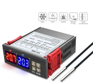 Termostato de incubadora Digital Dual de 12V, 24V, 110-220V, controlador de temperatura, termorregulador de dos salidas, refrigeración por Calefacción