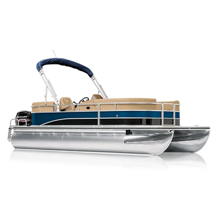 Bateau de pêche animé flottant en aluminium, 8.2m (27 pieds), moteur hors-bord, pour famille, en promotion, nouveau prix