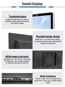 デスクトップまたは壁掛け式オールインワンコンピューター19インチの安価なタッチスクリーンオールインワンタッチPC - Product Image 5