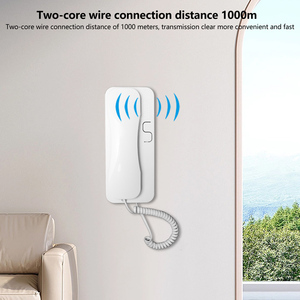 Indoor-Einheit kabelgebundene Audio-Interkom-Griff geeignete 2-Wege-Audio-Intercom mit Unlock Heimsicherheit Villa-Intercom verbinden - Product Image 4