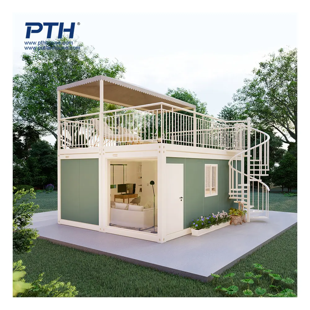 Casa prefabricada modular personalizada, casa de jardín, oficina, casa prefabricada, 3 módulos