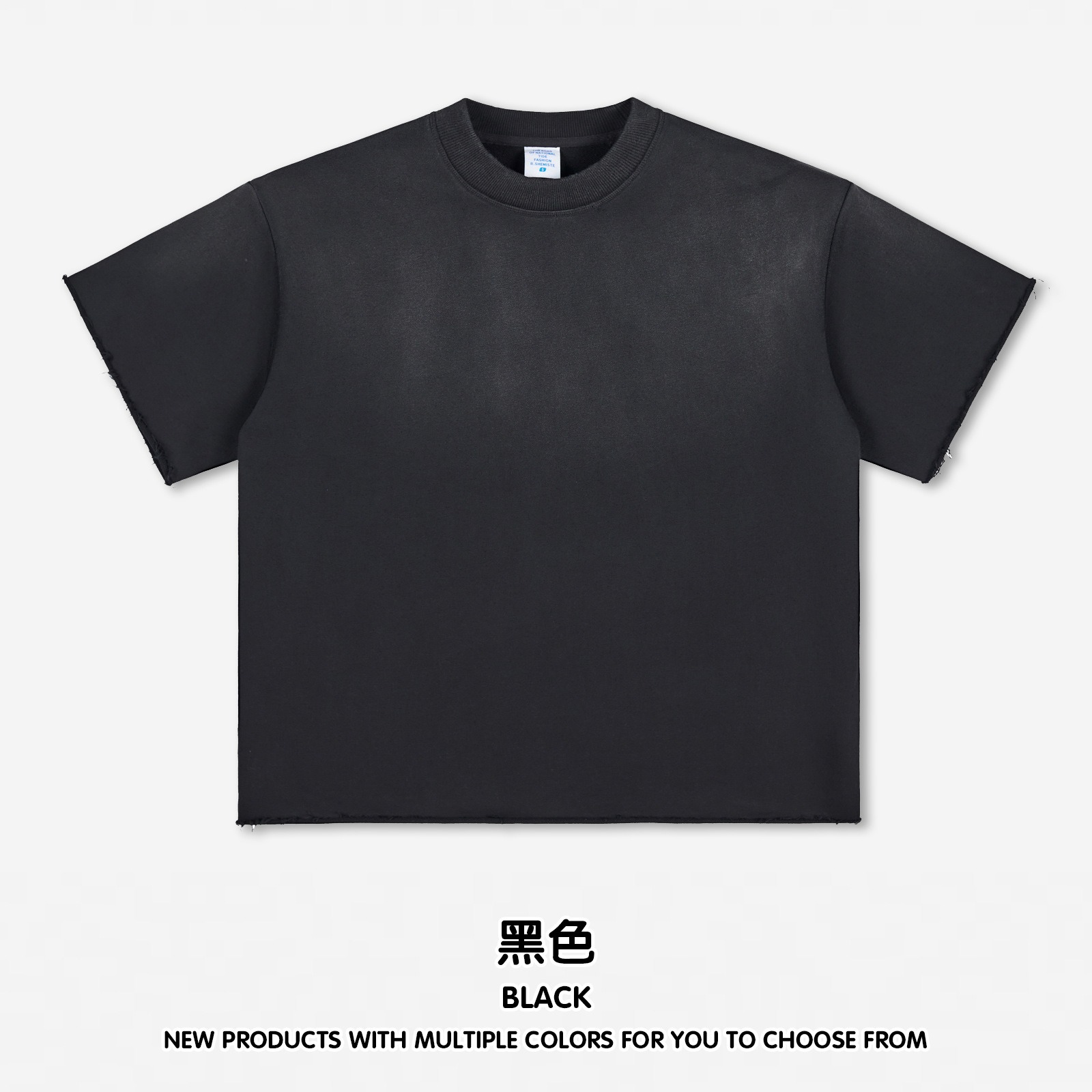สีดำ-เสื้อยืด