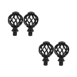 Uniek Vogelkooi Ontwerp Meerdere Maten Beschikbaar Decoratieve Gordijnpaal Eindstukken Staaf Eindkappen Voor Rail Accessoires Home Decor - Product Image 1