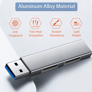 Sıcak 3-Port alüminyum USB 3.0 Hub USB C Splitter AU tak kablosuz bağlantı 15W çıkış gücü Laptop şarj adaptörleri PD fonksiyonu - Product Image 2