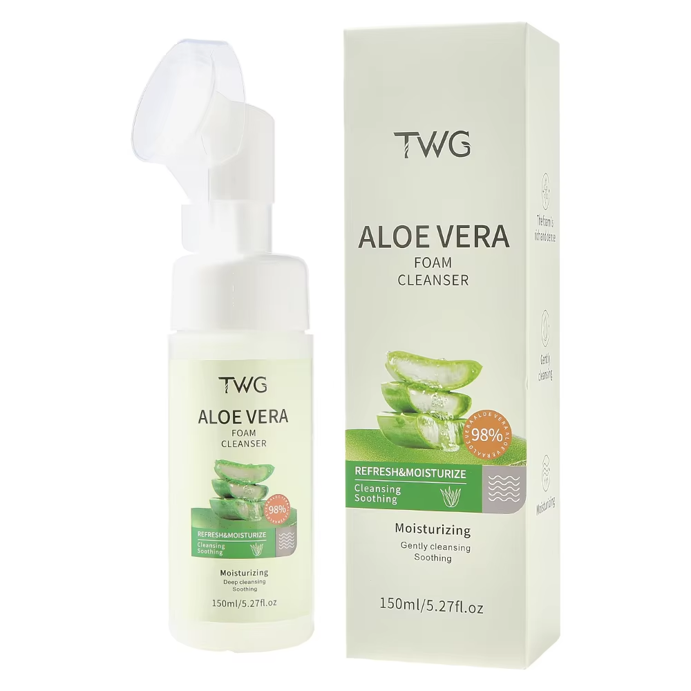 5238 TWG Aloe Vera Foaming Face Wash with Brush Head 150ml