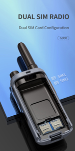 HYDX G800 4G/5G Rede Dual Sim Cartão Bidirecional Rádio Suporte HYDX/RealPTT/POCSTAR/XINPTT Plataforma Cat.1 Módulo com <span class=keywords><strong>GPS</strong></span> Ham Radio