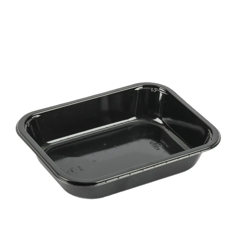 Microwave oven CPET high temperature baking plastic container lunch box packaging custom Plastic CPET food tray