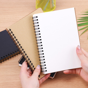 Cuaderno de bocetos de bobina en espiral Retro, cuaderno de papel Kraft, boceto, pintura, diario, diario, estudiante, libro en blanco, cuaderno de notas - Product Image 2