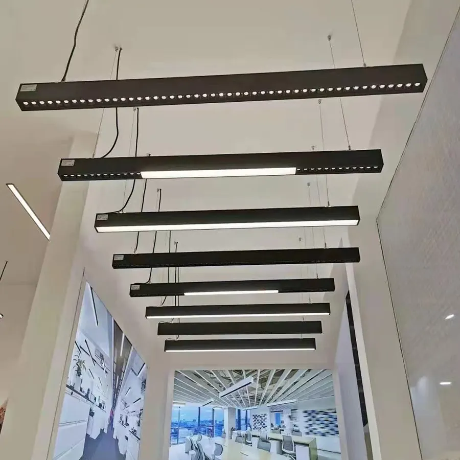 36W 40W 3ft 4ft 6ft Aluminium Profiel Led Hangende Buis Lineair Licht Voor Fit Centrum Kantoorgebouw