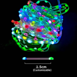 10m 100m micro mini tenda calda decorazione bianca impermeabile a batteria solare controllo Timer LED filo filo di rame fata luce - Product Image 2