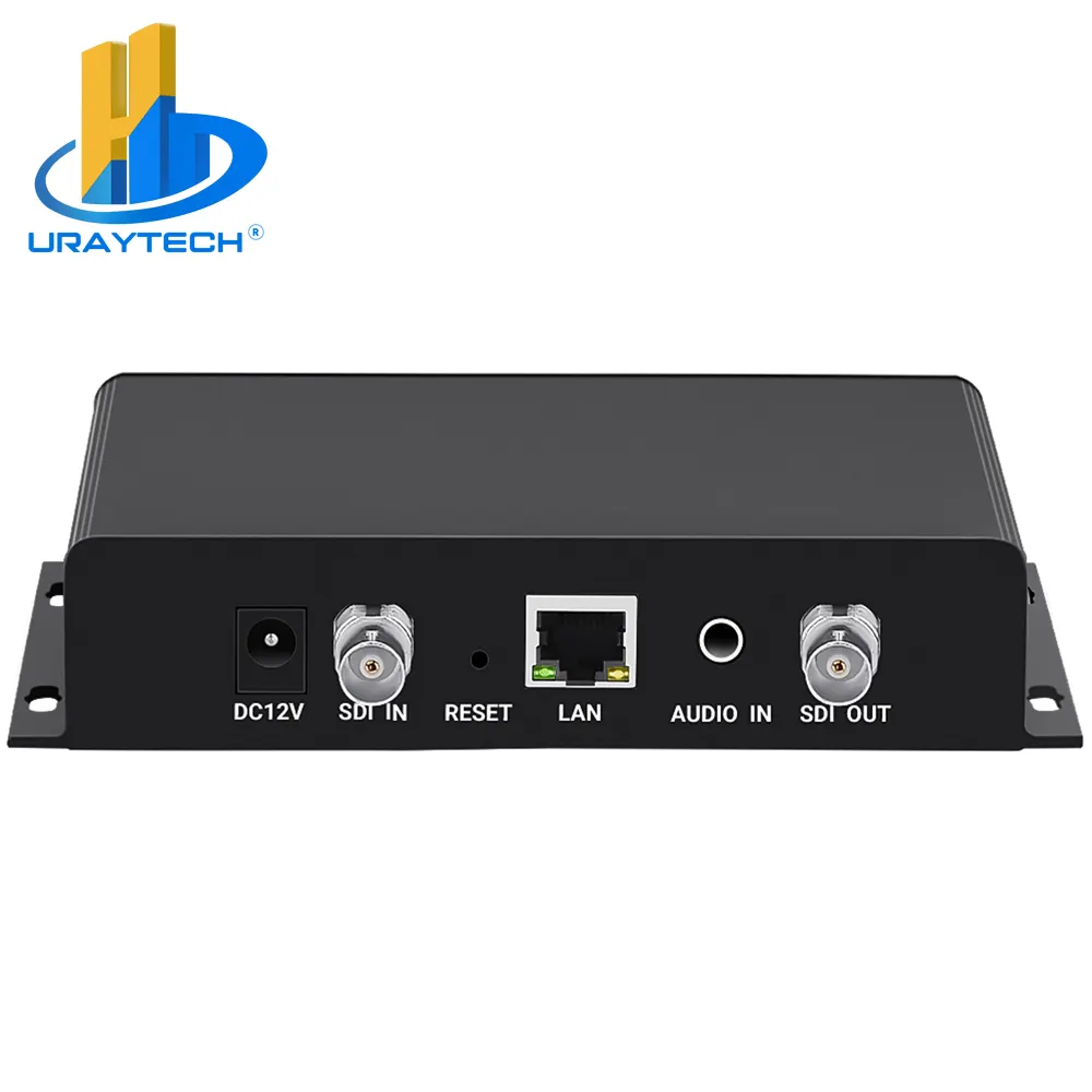 URay H.265 H.264 SDI Ke IP Video Encoder dengan SRT HTTP RTSP RTMP RTMP UDP RTP O NVIF untuk Streaming Langsung