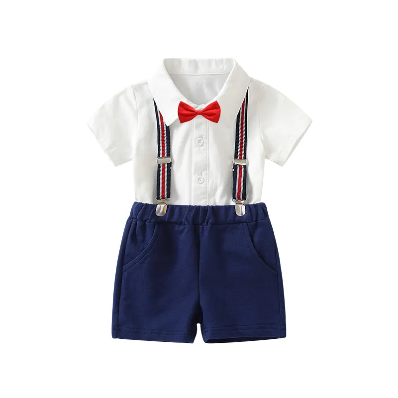 Venta caliente niños primavera ropa Conjunto 2 uds Formal Bebé Vestidos mamelucos Biberones Y Accesorios paquetes mameluco bebé mono conjunto