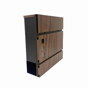 Kim loại hạt gỗ lớp phủ màu đen Wall Mount có thể khóa hộp thư bài thư hộp với khóa cho sử dụng ngoài trời - Product Image 5