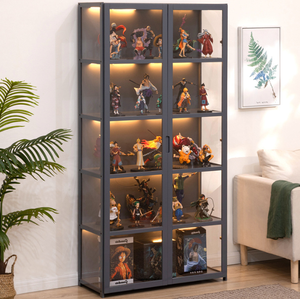 حامل عرض بتصميم بسيط من الأكريليك المنزلي مقاوم للغبار لتماثيل المقتنيات لأرفف السوبر ماركت لديكور الدراسة - Product Image 1