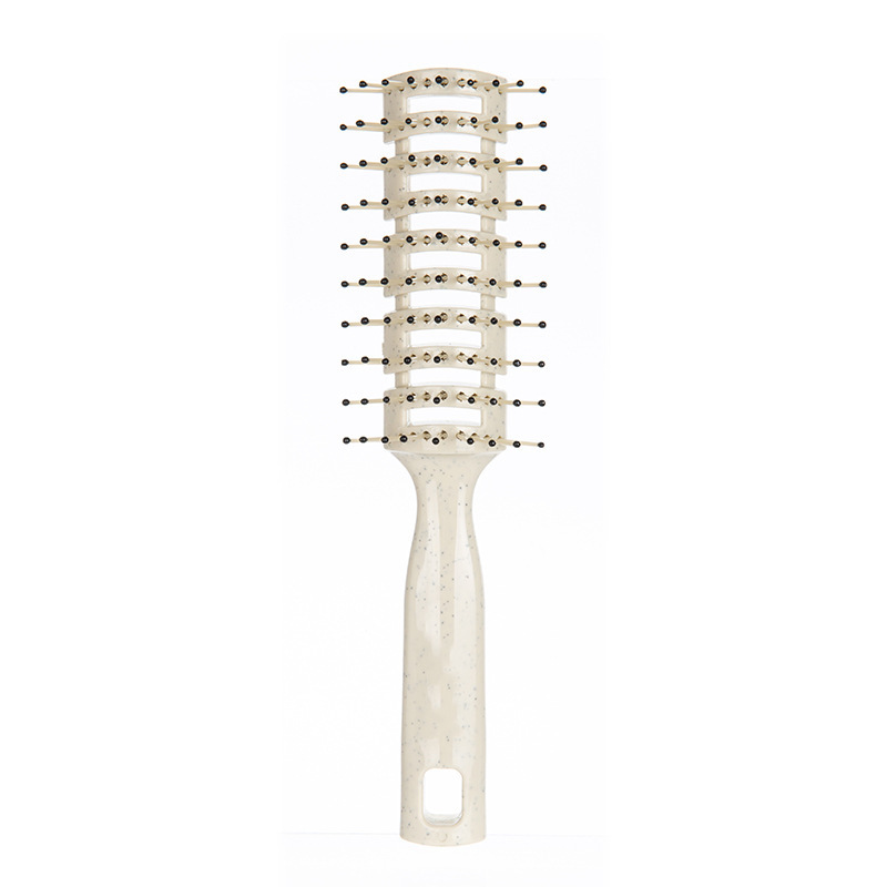 Off-white comb with black teeth