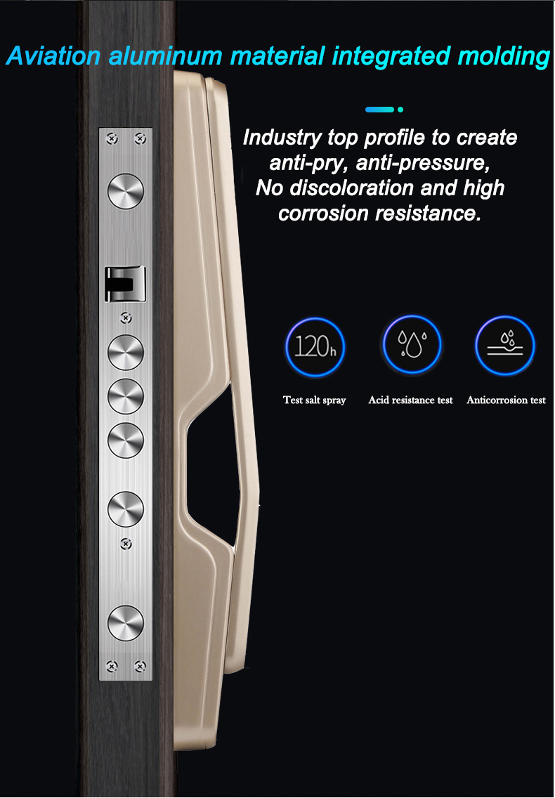 Multifunctional door lock smart electronic cat's eye induction remote control lithium battery  beautiful intelligent locks doors